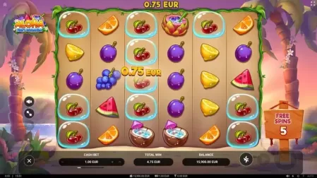 Aloha: Fruit Bonanza slot screenshot 4