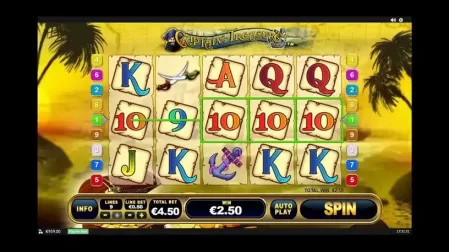 Captain's Treasure slot screenshot 2