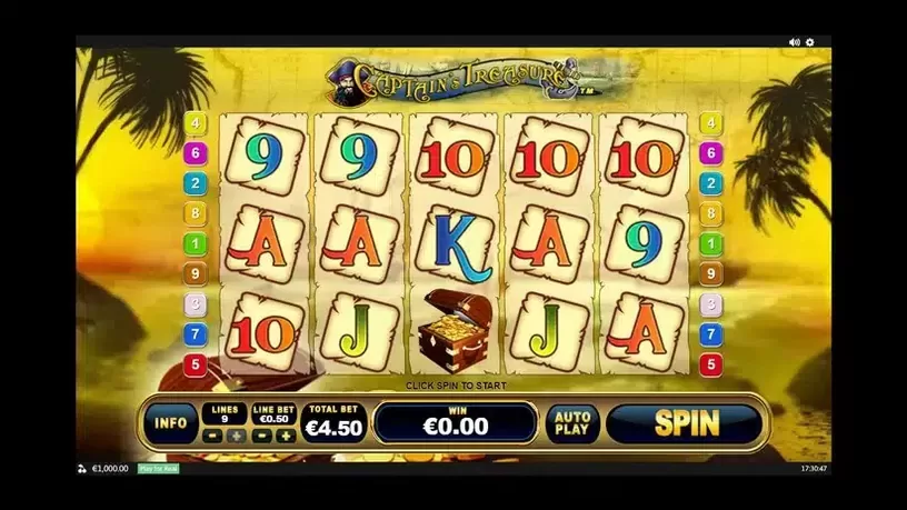 Captain's Treasure slot screenshot 1