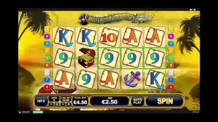 Captain's Treasure slot screenshot 3
