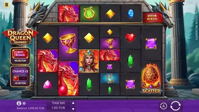 Dragon Queen MEGAWAYS slot screenshot 1