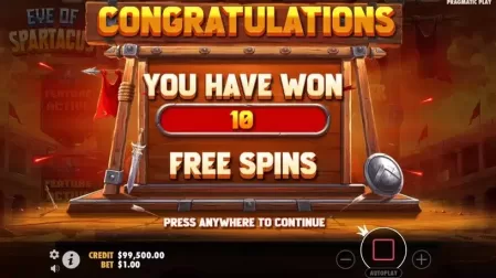 Eye of Spartacus slot screenshot 3