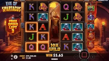Eye of Spartacus slot screenshot 5