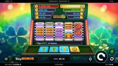 Finnegan’s Treasure 7s slot screenshot 1