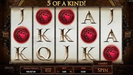 Game of Thrones slot screenshot 3
