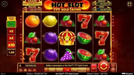 Hot Slot™: 777 Gold Crown slot screenshot 1