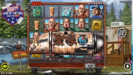 Land of the Free slot screenshot 2