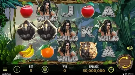 Legend of Tarzan slot screenshot 1