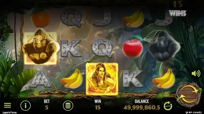 Legend of Tarzan slot screenshot