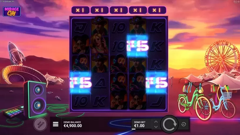 Mirage City slot screenshot 2