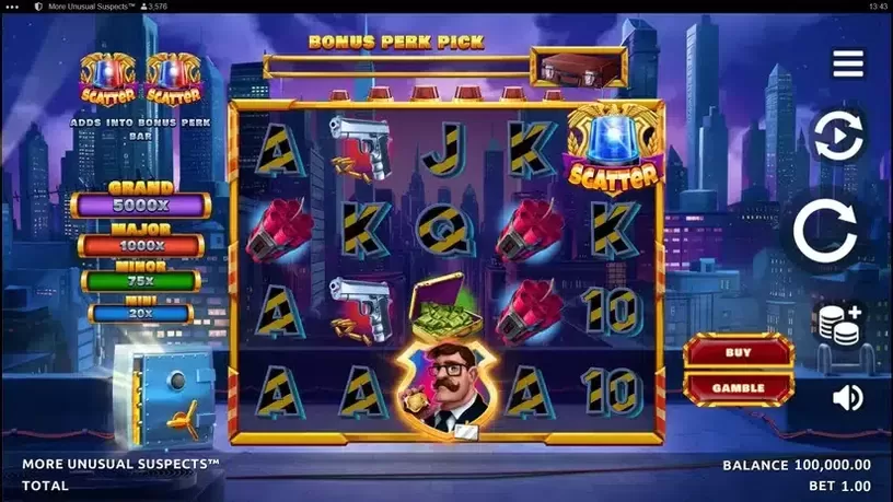 More Unusual Suspects slot screenshot 1