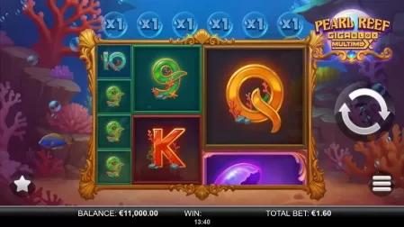 Pearl Reef Gigablox Multimax slot screenshot 1