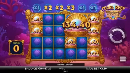 Pearl Reef Gigablox Multimax slot screenshot 4