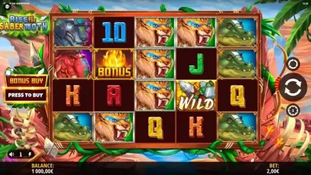 Rise of the Sabertooth slot screenshot 1
