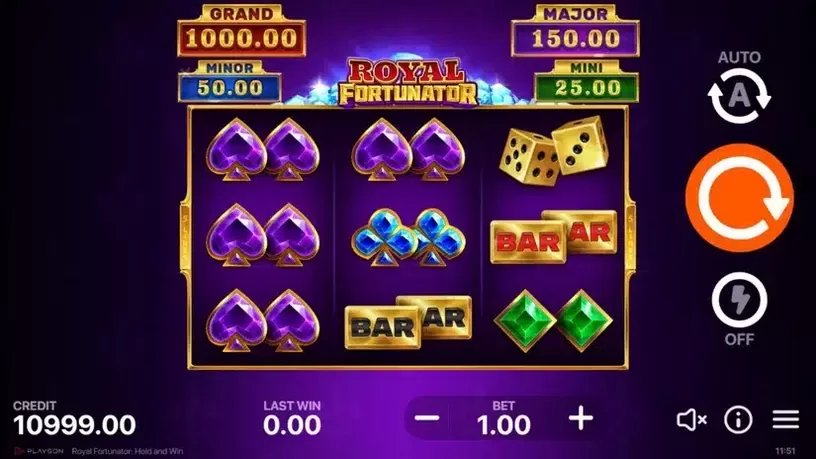 Royal Fortunator: Hold and Win slot screenshot 
