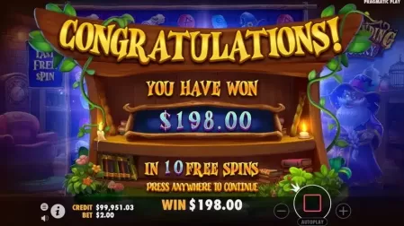 Spellbinding Mystery slot screenshot 7