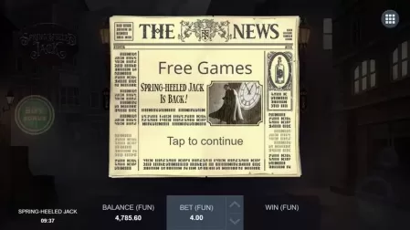 Spring Heeled Jack slot screenshot 4