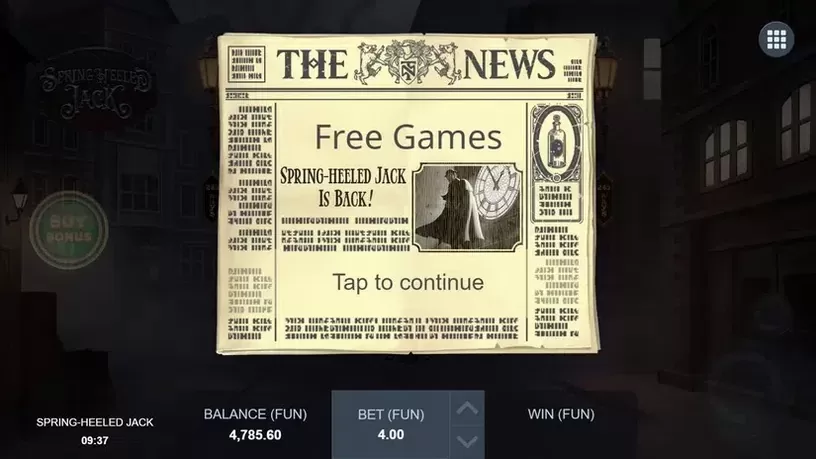 Spring Heeled Jack slot screenshot 4