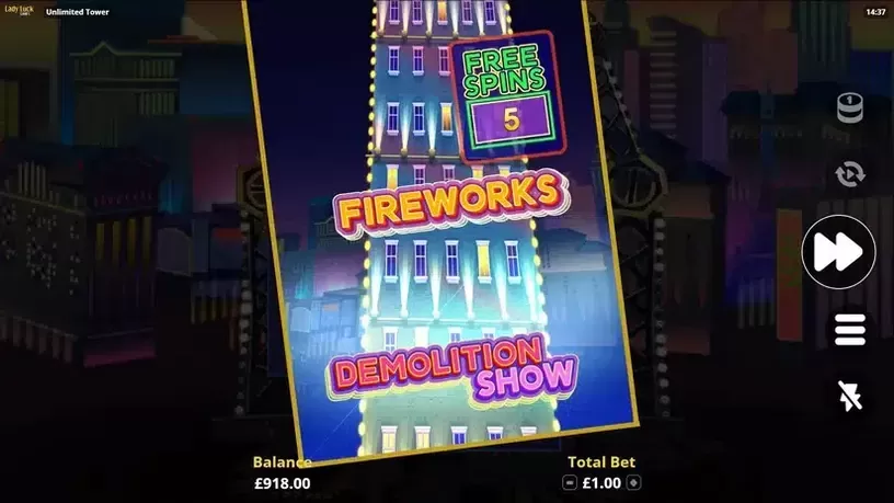 Unlimited Tower slot screenshot 4