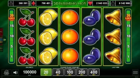 20 Burning Hot slot screenshot 1