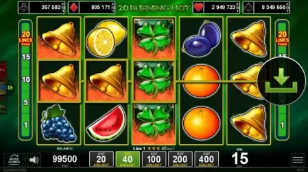 20 Burning Hot slot screenshot 2