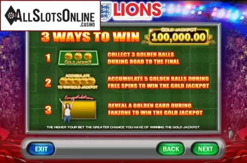 Screen5. 3 Lions from Blueprint