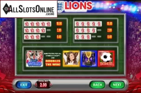 Screen4. 3 Lions from Blueprint