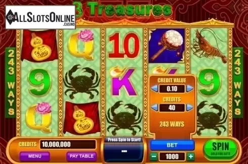 Reel Screen. 3 Treasures from August Gaming