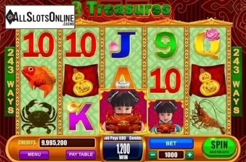Win. 3 Treasures from August Gaming