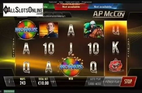 Scatter screen. AP McCoy: Sporting Legends from Playtech