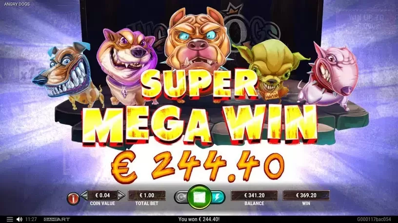 Angry Dogs slot screenshot 8