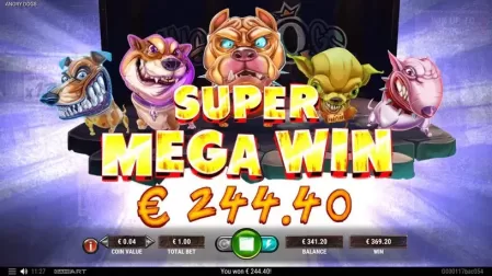 Angry Dogs slot screenshot 8