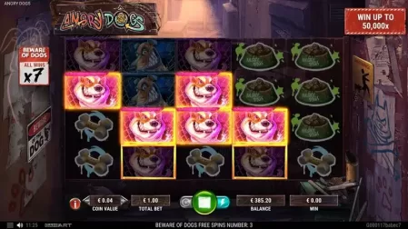 Angry Dogs slot screenshot 7