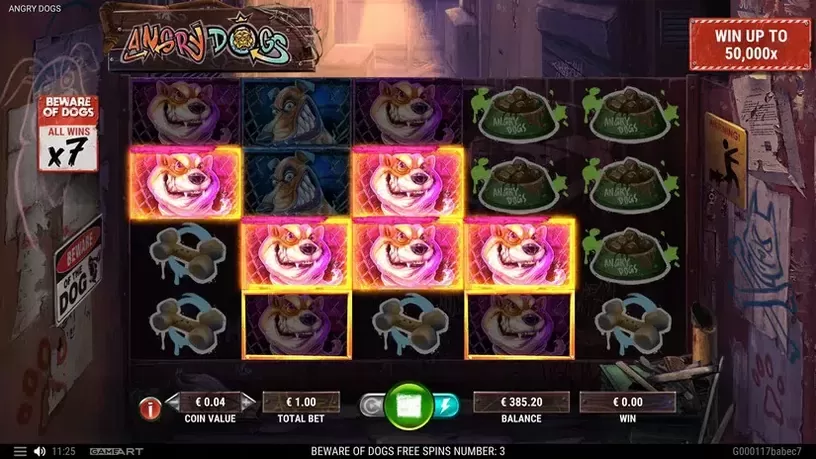 Angry Dogs slot screenshot 7