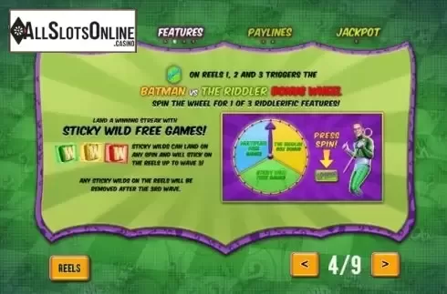 Screen3. Batman & The Riddler Riches from Playtech