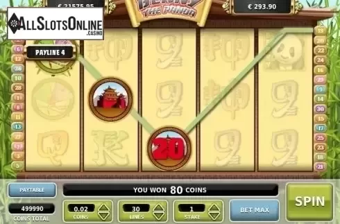Win screen. Benny the Panda from OMI Gaming