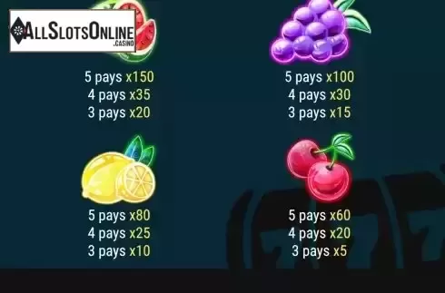 Pay Table screen 2