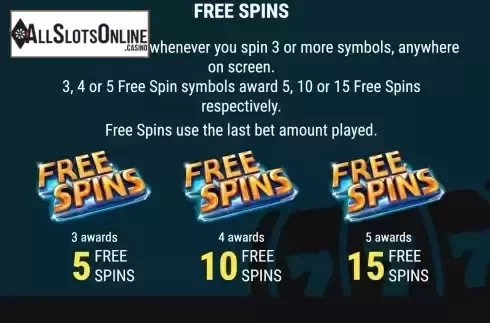 Game Features screen