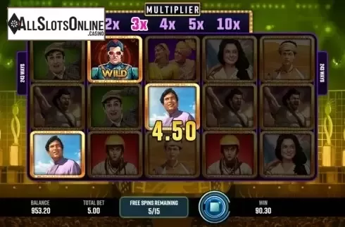 Win Screen 4. Bollywood Nights from Indi Slots