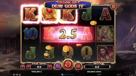 Book Of Demi Gods IV slot screenshot 2