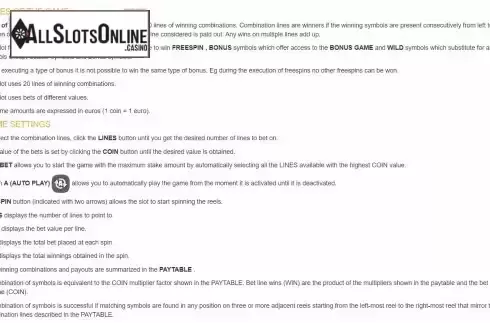 Game Rules screen