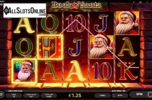 Win Screen 5. Book of Santa (Endorphina) from Endorphina