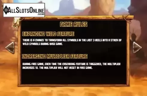 Features screen