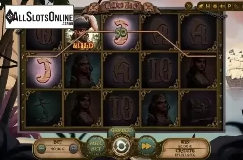 Wild win screen. Calico Jack from Spinmatic
