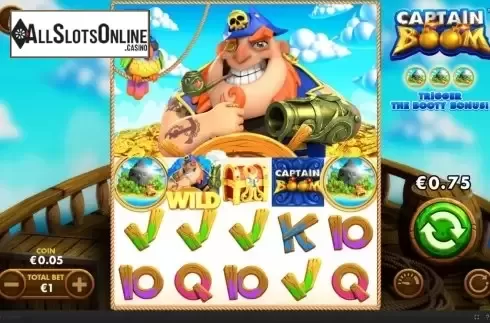 Win Screen . Captain Boom from Skywind Group