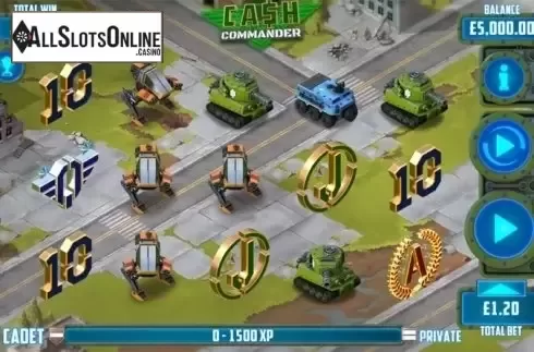 Game Workflow screen. Cash Commander from Games Warehouse