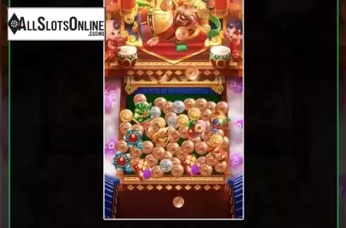 Coin spray feature screen