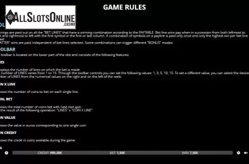 Game rules 1