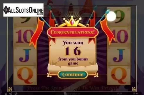 Win Screen. Colossus Kingdom from Spinomenal