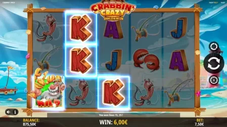 Crabbin' Crazy slot screenshot 2